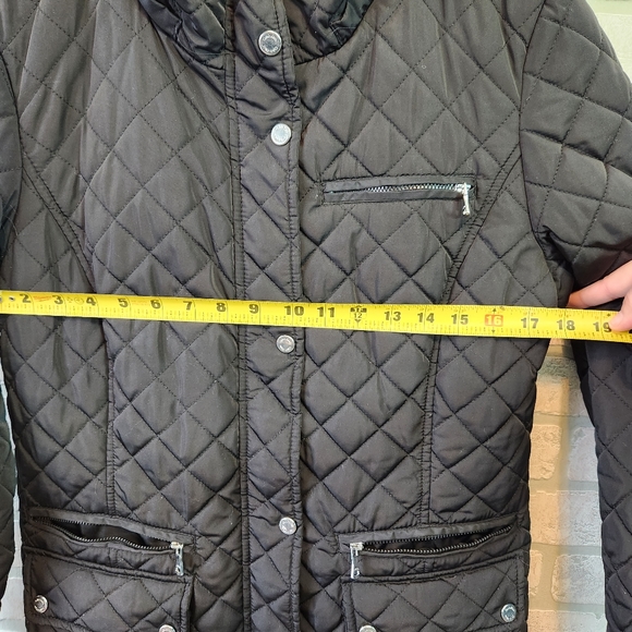 Calvin Klein Womens Quilted Water Resistant Full Zip Coat Size M - Picture 14 of 15